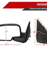 Spec-D Matte Black Side Mirror - Passenger Side Chevrolet | GMC 1999-2002                                     - RMV-SIV99HP-FS-R - Image 8