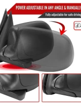 Spec-D Matte Black Side Mirrors Chevrolet | GMC 1999-2002                                     - RMV-SIV99HP-FS - Image 2