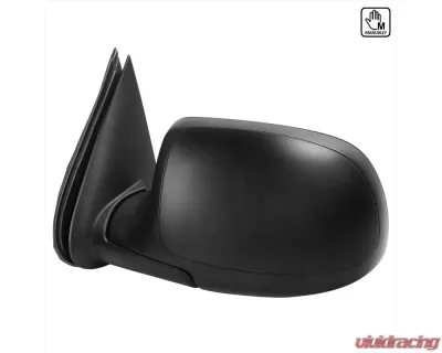 Spec-D Matte Black Manually Adjustable Side Mirror - Driver Side Chevrolet | GMC 1999-2002 - RMV-SIV99M-FS-L