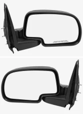 Spec-D Matte Black Manually Adjustable Side Mirror - Driver Side Chevrolet | GMC 1999-2002                                     - RMV-SIV99M-FS-L - Image 3