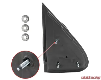 Spec-D Matte Black Manually Adjustable Side Mirror - Driver Side Chevrolet | GMC 1999-2002 - RMV-SIV99M-FS-L