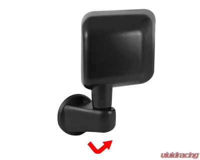 Spec-D Black Manual Adjustable Side Mirrors Jeep Wrangler JK 2007-2018 - RMV-WRG07M-FS