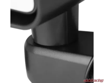 Spec-D Black Manual Adjustable Side Mirrors Jeep Wrangler JK 2007-2018 - RMV-WRG07M-FS