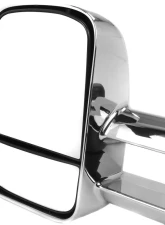 Spec-D Chrome Towing Mirrors w/ Amber LED Turn Signal Lights (Smoke Lens) Chevrolet | GMC 1988-2002                                     - RMX-C1088CRLED-M-FS - Image 2