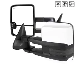 Spec-D Chrome Towing Side Mirrors w/ LED Turn Signal (Smoke Lens) Chevrolet | GMC 1988-2000