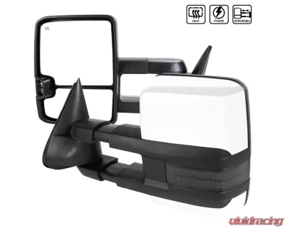 Spec-D Chrome Towing Side Mirrors w/ LED Turn Signal (Smoke Lens) Chevrolet | GMC 1988-2000 - RMX-C1088G2GLEDHP-FS