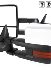Spec-D Chrome Towing Side Mirrors w/ LED Turn Signal (Yellow Lens) Chevrolet | GMC 1988-2000                                     - RMX-C1088G2LEDHP-FS - Image 5