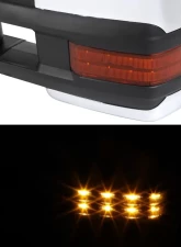 Spec-D Chrome Towing Side Mirrors w/ LED Turn Signal (Yellow Lens) Chevrolet | GMC 1988-2000                                     - RMX-C1088G2LEDHP-FS - Image 2