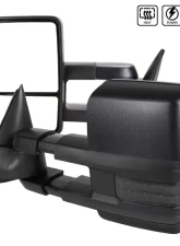 Spec-D Black Towing Side Mirrors w/ LED Turn Signal (Smoke Lens) Chevrolet | GMC 1988-2000                                     - RMX-C1088G3GLEDHP-FS - Image 5