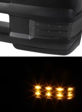 Spec-D Black Towing Side Mirrors w/ LED Turn Signal (Smoke Lens) Chevrolet | GMC 1988-2000                                     - RMX-C1088G3GLEDHP-FS - Image 2