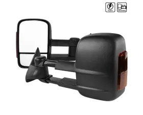 Spec-D Power Adjustable Towing Mirrors w/ LED Turn Signal Lights (Amber Lens) Chevrolet | GMC 1988-2002