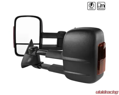 Spec-D Power Adjustable Towing Mirrors w/ LED Turn Signal Lights (Amber Lens) Chevrolet | GMC 1988-2002 - RMX-C1088LED-P-FS