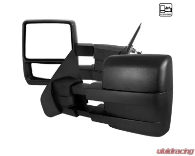 Spec-D Black Towing Mirrors Ford F-150 2004-2014 - RMX-F15004-M-FS