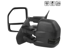 Spec-D Power Adjustable Towing Mirrors w/ LED Turn Signal Lights (Smoke Lens) Ford F-150 2004-2006