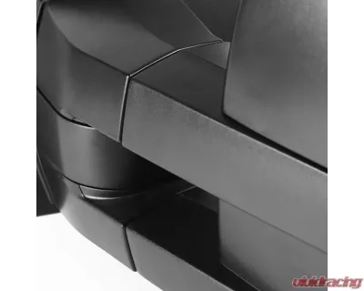Spec-D Black Towing Mirrors w/ Amber LED Signal Lights Ford F-150 2004-2006 - RMX-F15004H-P-FS