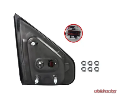 Spec-D Black Towing Mirrors w/ Amber LED Signal Lights Ford F-150 2004-2006 - RMX-F15004H-P-FS
