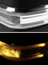 Spec-D Chrome Towing Mirrors w/ LED Turn Signal & Puddle Lights (Clear Lens) Ford 1997-2014                                     - RMX-F15007F4H-P-FS - Image 7