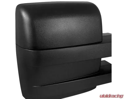 Spec-D Black Tow Mirrors w/ LED Turn Signals Lights (Amber Lens) Ford F-150 | 250 1997-2014 - RMX-F15007H-P-FS