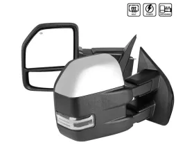 Spec-D Chrome Towing Mirrors w/ Sequential LED Signal Lights Ford F-150 2015-2019