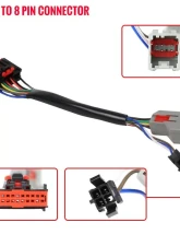 Spec-D Power Adjustable, Heated, & Manual Extendable Towing Mirrors w/ Smoked Lens LED Turn Signal, Clearance, Puddle, & Auxiliary Lights Ford F-150 2015-2020                                     - RMX-F15015F4GH-P-FS - Image 3