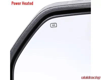 Spec-D Power Adjustable, Heated, & Manual Extendable Towing Mirrors w/ Smoked Lens LED Turn Signal, Clearance, Puddle, & Auxiliary Lights Ford F-150 2015-2020 - RMX-F15015F4GH-P-FS