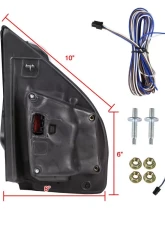 Spec-D Power Adjustable, Heated, & Manual Extendable Towing Mirrors w/ Smoked Lens LED Turn Signal, Clearance, Puddle, & Auxiliary Lights Ford F-150 2015-2020                                     - RMX-F15015F4GH-P-FS - Image 10