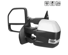 Spec-D Chrome Towing Mirrors w/ LED Turn Signal Lights Ford F-150 2015-2019