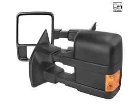 Spec-D Towing Mirors w/ Turn Signal Lights (Amber Lens) Ford F-Series 2003-2015