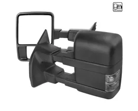 Spec-D Towing Mirors w/ Turn Signal Lights (Smoke Lens) Ford F-Series 2003-2015