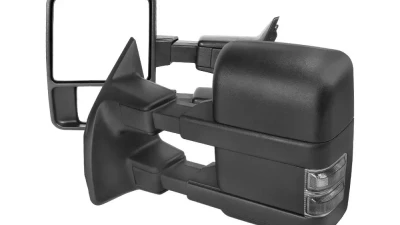 Spec-D Manual Adjustable & Extendable Towing Mirrors w/ Smoked Lens Turn Signal Lights Ford F-Series 2003-2015                                     - RMX-F25003G2G-M-FS - Image 8