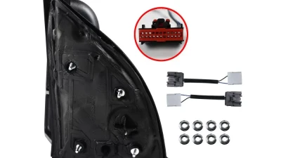 Spec-D Manual Adjustable & Extendable Towing Mirrors w/ Smoked Lens Turn Signal Lights Ford F-Series 2003-2015                                     - RMX-F25003G2G-M-FS - Image 6