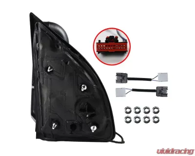 Spec-D Manual Adjustable & Extendable Towing Mirrors w/ Smoked Lens Turn Signal Lights Ford F-Series 2003-2015 - RMX-F25003G2G-M-FS