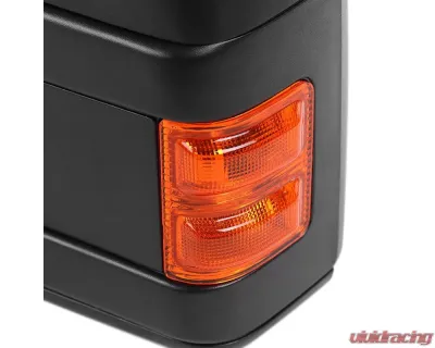 Spec-D Heated Towing Mirrors w/ LED Turn Signal Lights (Amber Lens) Ford F-Series 1999-2016 - RMX-F25008LEDH-P-FS
