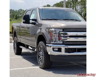 Spec-D Power Adjustable, Heated, & Manual Extendable Towing Mirrors w/ LED Turn Signal, Clearance, & Auxiliary Lights Ford F-Series 2017-2019 - RMX-F25017F1-SQ-FS