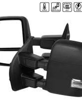 Spec-D Black Towing Mirrors w/ LED Turn Signal Lights (Clear Lens) Ford F-Series 2017-2019                                     - RMX-F25017F1H-P-FS - Image 10
