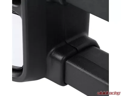 Spec-D Black Towing Mirrors w/ LED Turn Signal Lights (Clear Lens) Ford F-Series 2017-2019 - RMX-F25017F1H-P-FS