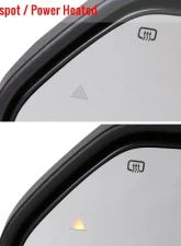 Spec-D Black Towing Mirrors w/ LED Turn Signal Lights (Clear Lens) Ford F-Series 2017-2019                                     - RMX-F25017F1H-P-FS - Image 7