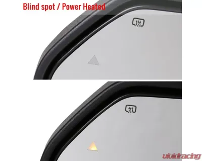 Spec-D Black Towing Mirrors w/ LED Turn Signal Lights (Clear Lens) Ford F-Series 2017-2019 - RMX-F25017F1H-P-FS