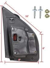 Spec-D Black Towing Mirrors w/ LED Turn Signal Lights (Clear Lens) Ford F-Series 2017-2019                                     - RMX-F25017F1H-P-FS - Image 10