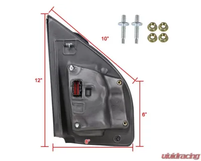 Spec-D Chrome Towing Mirrors w/ LED Turn Signal Lights (Clear Lens) Ford F-Series 2017-2019 - RMX-F25017F2H-P-FS