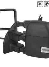 Spec-D Power Adjustable, Heated, & Manual Extendable Towing Mirrors w/ Clear Lens LED Turn Signal & Clearance Lights Ford F-Series 1999-2016                                     - RMX-F25099F1H-P-FS - Image 3