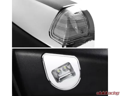 Spec-D Chrome Towing Mirrors w/ LED Turn Signal & Puddle Lights Dodge RAM 2002-2009 - RMX-RAM02HP-G2-FS
