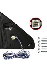 Spec-D Chrome Towing Mirrors w/ LED Turn Signal & Puddle Lights Dodge RAM 2002-2009                                     - RMX-RAM02HP-G2-FS - Image 7