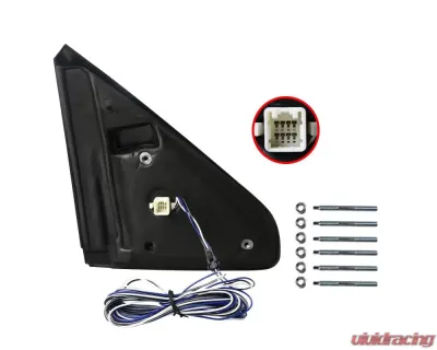 Spec-D Chrome Towing Mirrors w/ LED Turn Signal & Puddle Lights Dodge RAM 2002-2009 - RMX-RAM02HP-G2-FS