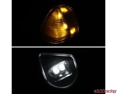 Spec-D Manual Adjustable & Foldable Side Mirrors w/ LED Turn Signal & Puddle Lights Dodge RAM 2002-2009 - RMX-RAM02M-G1-FS