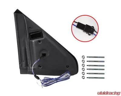 Spec-D Manual Adjustable & Foldable Side Mirrors w/ LED Turn Signal & Puddle Lights Dodge RAM 2002-2009 - RMX-RAM02M-G1-FS