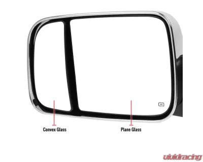 Spec-D Chrome Towing Mirrors w/ LED Turn Signal (Clear Lens) Dodge RAM 1500 2009-2012 - RMX-RAM09CR-AT-FS