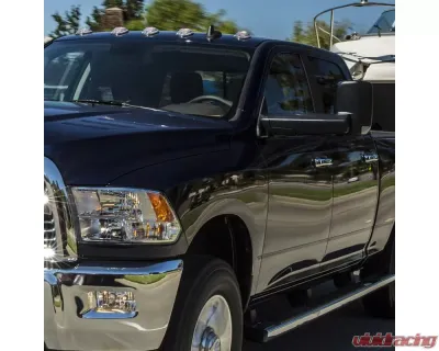 Spec-D Power Adjustable, Heated, & Manual Extendable Towing Mirrors w/ Clear Lens LED Turn Signal & Puddle Lights Dodge Ram 1500 2009-2012 - RMX-RAM09LED15H-P-FS