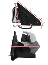Spec-D Chrome Towing Mirrors w/ LED Turn Signal Lights Dodge RAM 2013-2017                                     - RMX-RAM13CHP-AT-FS - Image 8