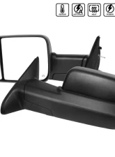 Spec-D Black Side Mirrors w/ LED Turn Signal Lights Dodge RAM 2013-2017                                     - RMX-RAM13HP-AT-FS - Image 10